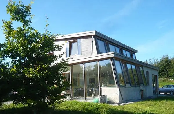 Passive Glazing Eco House designed by Miles Sampson green architect