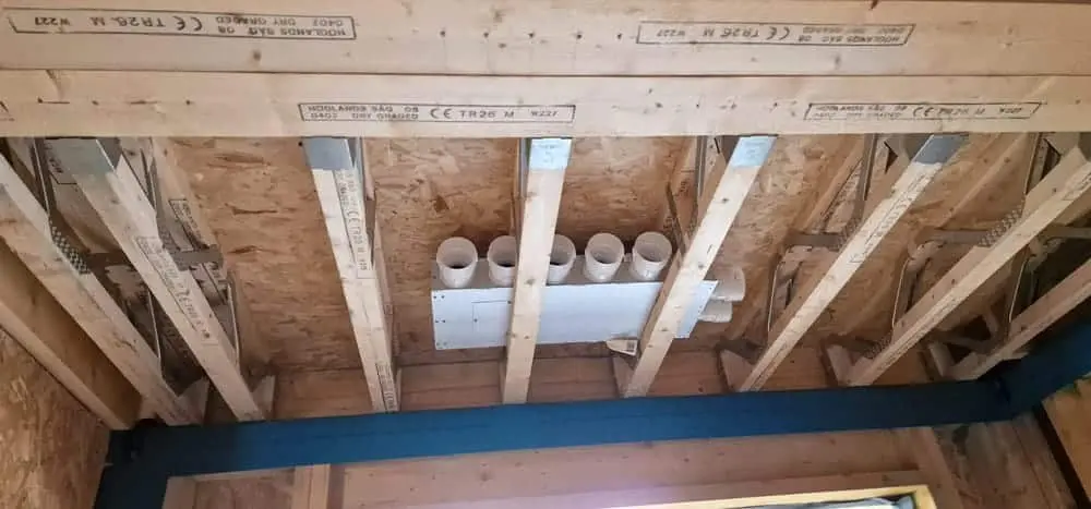 Distribution duct for the ventilation system