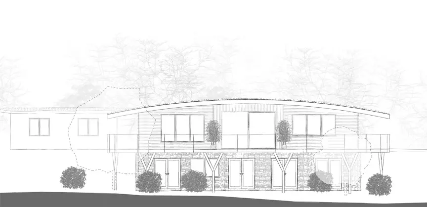 Eco House proposed south elevation