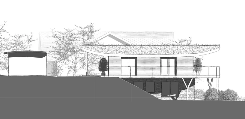 Eco House proposed west elevation